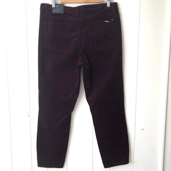 Tommy Hilfiger Womens Tribeca Skinny Corduroy Purple Pants Size 16 - Picture 7 of 9